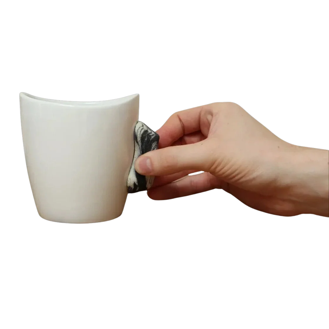 Rock Climbing Mug – Black/White Handle
