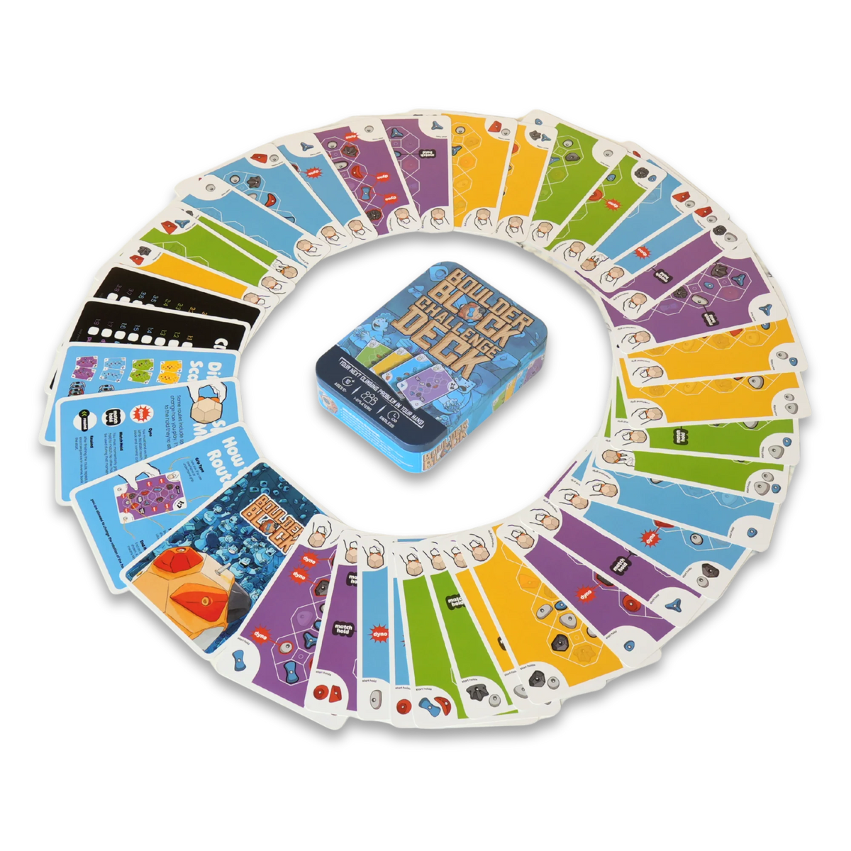 Boulder Block Challenge Cards