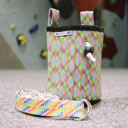 Rainbow Climbing Rope Chalk Bag