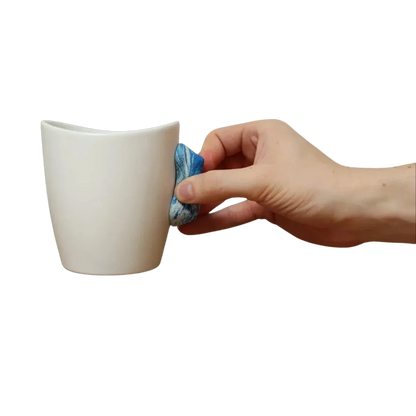 Rock Climbing Mug – Blue/White Handle