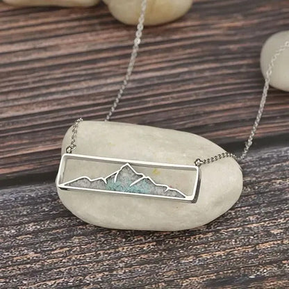 Lauren-Spencer Turquoise White Howlite Mountain Necklace