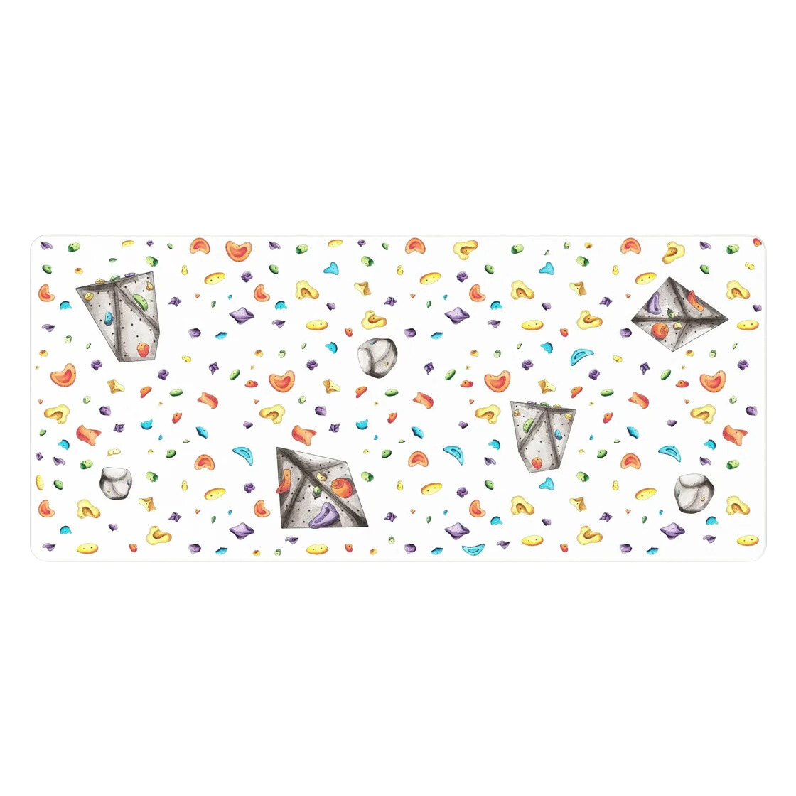 Bouldering Wall Deskmat Mousepad – Watercolour Style