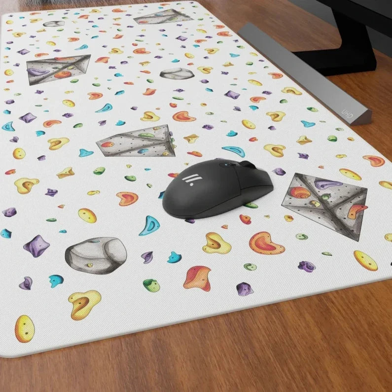 Bouldering Wall Deskmat Mousepad – Watercolour Style
