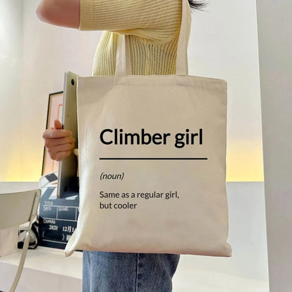 Climber Girl Tote Bag