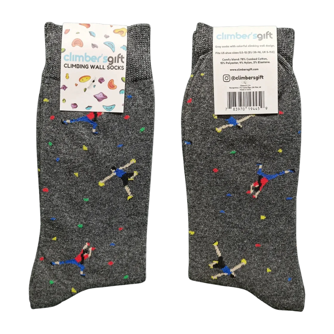 Climbing Wall Cotton Socks