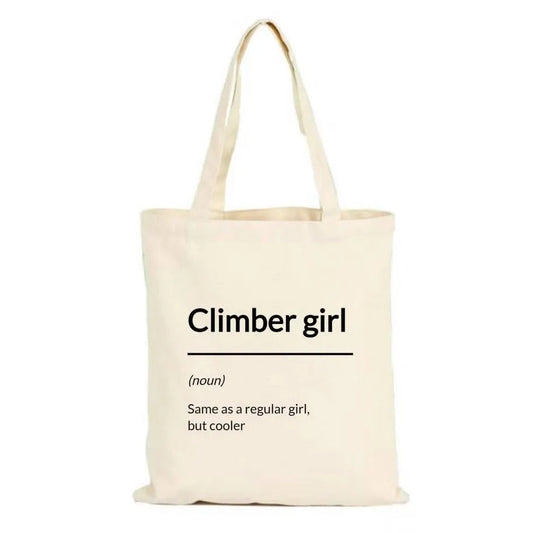 Climber Girl Tote Bag
