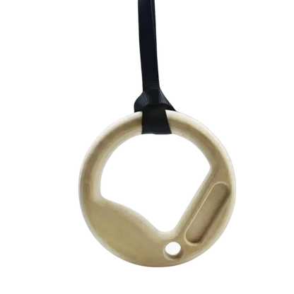 Gymnastic Hangboard Rings with Triple Hangboard Edges