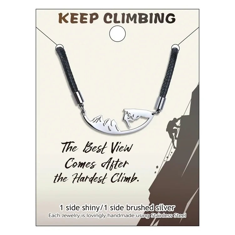 Lauren-Spencer Long Mountain Climber Necklace