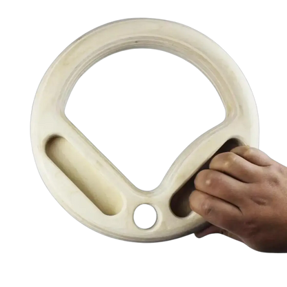 Gymnastic Hangboard Rings with Triple Hangboard Edges