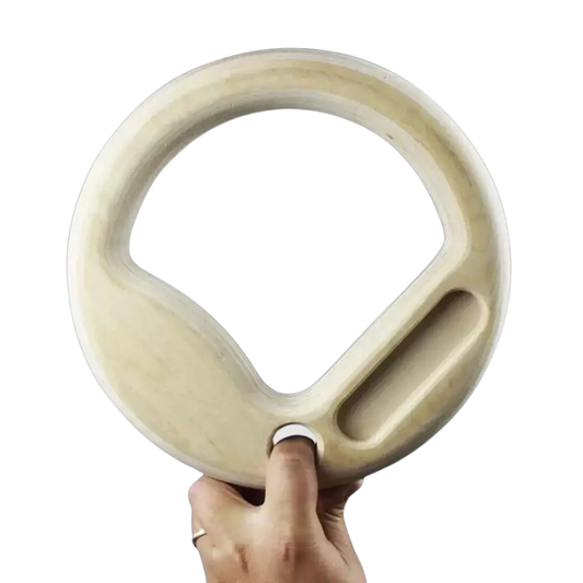 Gymnastic Hangboard Rings with Triple Hangboard Edges