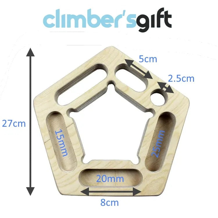 PentagonPro Portable Wooden Hangboard