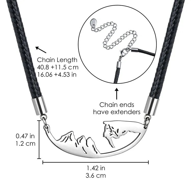 Lauren-Spencer Long Mountain Climber Necklace