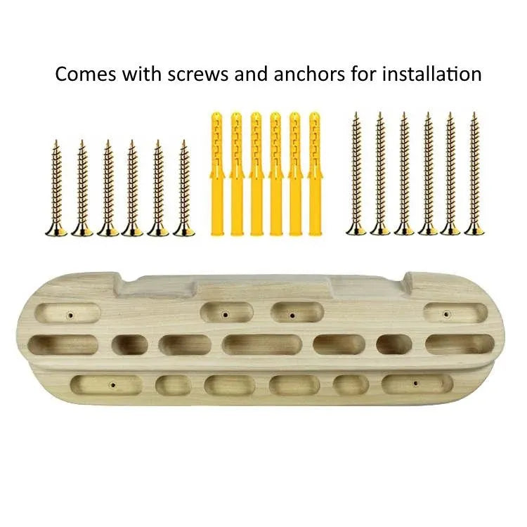 Wall Mounted Wooden Hangboard